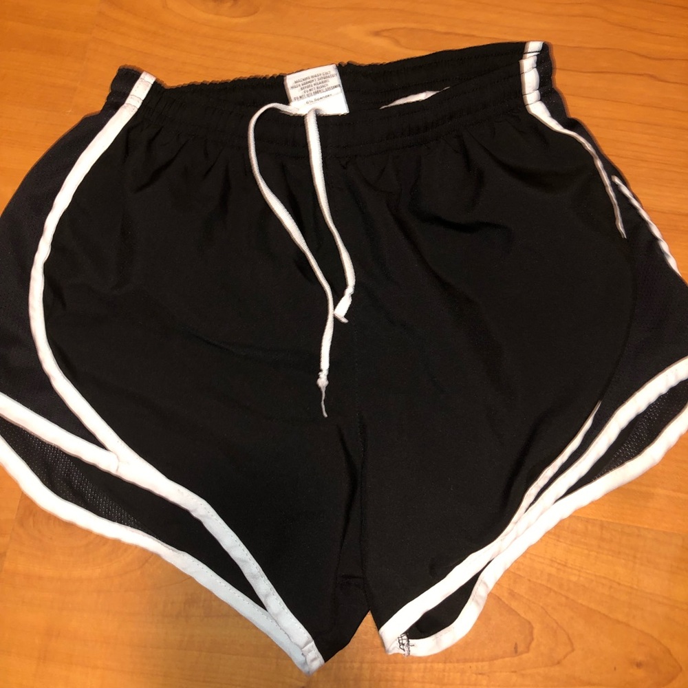 varsity spirit black shorts. SIZE XSMALL